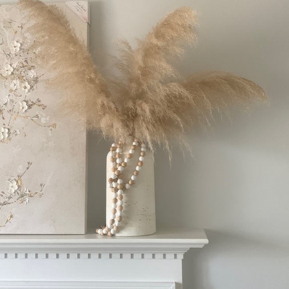 Dried pampas grass 3 pcs tall bohemian‎ fall festival home Decor natural - Picture 1 of 6